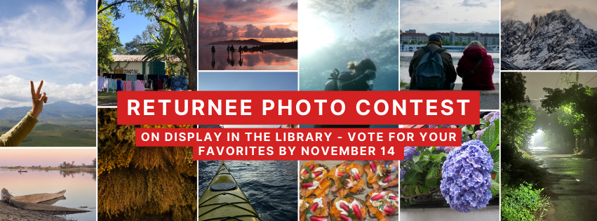 Returnee Photo Contest on display in library now, vote for your favorites by November 14